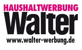 Logo von Haushaltwerbung Walter mit Website-URL.