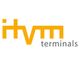 Logo mit gelbem "hvm" und grauem Text "terminals" auf weißem Hintergrund.