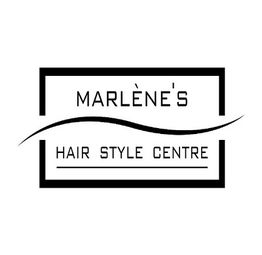 Logo van Marlène's Hair Style Centre met een golvende lijn.