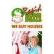 "Rapid Home Deals logo with 'We Buy Houses' text above a smiling couple in front of a house."