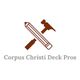 Logo of Corpus Christi Deck Pros with crossed pencil and hammer icons.
