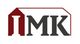 Logo mit stilisiertem roten Gebäude und schwarzem "IMK"-Schriftzug.
