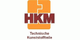 Logo mit orange-braunem Design, Buchstaben "HKM" und Text "Technische Kunststoffteile".