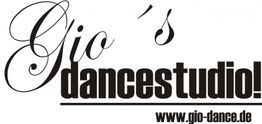 Logo von Gio's Dancestudio mit der Website www.gio-dance.de in schwarzer Schrift.