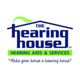 Logo for The Hearing House, offering hearing aids and services. Slogan: "Make your house a hearing house."
