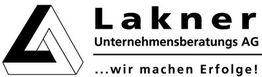 Logo der Lakner Unternehmensberatung AG mit dem Slogan „...wir machen Erfolge!”.