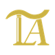 Logo dorato con lettere stilizzate "IA".