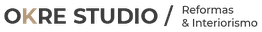 Logo de OKRE STUDIO, una empresa de reformas e interiorismo.