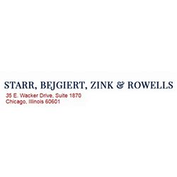 Text logo for Starr, Bejgiert, Zink & Rowells with a Chicago address.