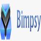 Geometric blue and black logo next to the text "Bimpsy."