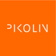 Orange Logo mit weißem Text "Pikolin" in moderner Schriftart.
