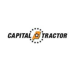 Logo with "Capital Tractor" text beside a star and stars circle symbol.
