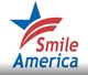 Red and blue "Smile America" logo with a star and stripes design.