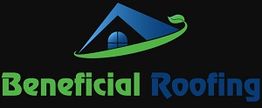 Logo of Beneficial Roofing with a stylized roof and leaf design.