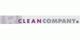 Logo von "Clean Company" mit lila und grauer Schrift auf weißem Hintergrund.