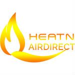 Yellow flame logo with "Heat N Air Direct" text in orange.