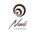 Logo di Nuvò Cosmetic con spirale marrone su sfondo bianco.