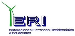 Logo de ERI con un aerogenerador. Texto: "Instalaciones Eléctricas Residenciales e Industriales".