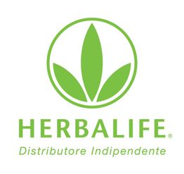 Logo verde di Herbalife con testo "Distributore Indipendente" sotto, sfondo bianco.