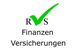 Logo mit grünem Haken, Text: "RVS Finanzen Versicherungen".