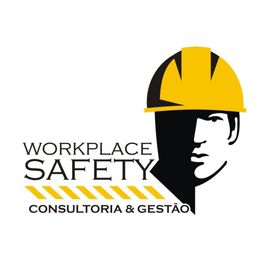 Logo com rosto de trabalhador de capacete amarelo e texto "Workplace Safety Consultoria & Gestão".