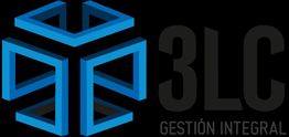 Logotipo de 3LC en azul con texto "Gestión Integral" en fondo negro.