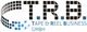 Logo von T.R.B. Tape & Reel Business GmbH mit schwarz-blauen Pixeln.