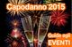 Fuochi d'artificio e calici di spumante per Capodanno 2015, guida agli eventi in arancio.