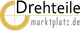 „Schriftzug 'Drehteile Marktplatz' in Schwarz auf gelbem Hintergrund.“