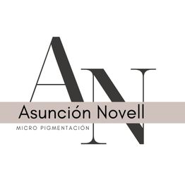 Logo con letras "AN" y texto "Asunción Novell, Micro Pigmentación" en fondo blanco.