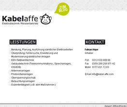 Webseite Kabelaffe