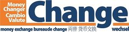 Testo multilingue per cambio valuta, in inglese, italiano, francese, cinese e tedesco.