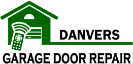 Green garage with remote control logo design.