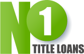 Green and gray logo for No. 1 Title Loans.