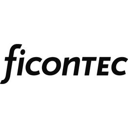 Schwarzes Logo mit dem Schriftzug "ficonTEC" auf weißem Hintergrund.