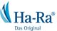 Logo von Ha-Ra mit blauem Schriftzug und drei blauen Flügeln links. Text: "Das Original".