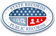 Seal with "State Records Public Records," stars, magnifying glasses, and user icons.