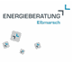 Logo von Energieberatung Elbmarsch mit blauen und grauen Symbolen auf weißem Hintergrund.
