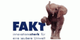 Ein Elefant neben dem Wort "FAKT" mit dem Slogan "innovationsstark für eine saubere Umwelt".
