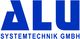Blaues ALU Systemtechnik GmbH Logo auf weißem Hintergrund.