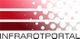Logo mit roten Streifen und Punkten, darunter Text: "INFRAROTPORTAL".
