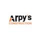 Logo of Arpy's Construction with a hammer in the letter 'A'.