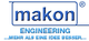 "Logo mit dem Text 'makon ENGINEERING ...MEHR ALS EINE IDEE BESSER...'"
