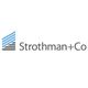 Strothman+Co logo with a stylized blue and black building graphic.