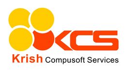 Logo of Krish Compusoft Services with orange-yellow design and bold, modern font.