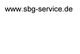 Text: www.sbg-service.de auf weißem Hintergrund.
