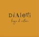 Logo arancione con la scritta "DiAletti, luogo di ristoro" in caratteri eleganti.