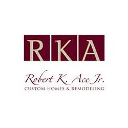 Logo with "RKA" initials and "Robert K. Ace Jr. Custom Homes & Remodeling" text below.