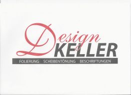 Design Keller Logo mit Text: Folierung, Scheibentönung, Beschriftungen.