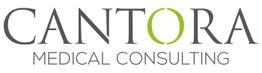 Logo mit Schriftzug "Cantora Medical Consulting", das "O" in Grün hervorgehoben.